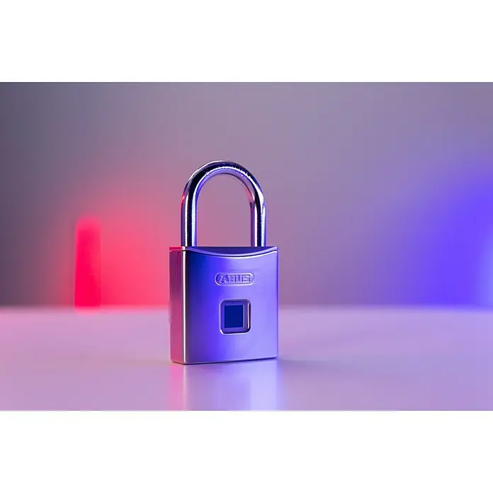 Abus Vorhängeschloss Touch 56/50 - Bügelstärke: 7 mm, Fingersensor, Material Bügel: Gehärteter Spezialstahl - Stimmungsaufnahme