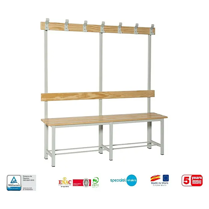 Simonrack Simonlocker Banco de vestuario Single - L x An x Al: 35 x 150 x 160 cm