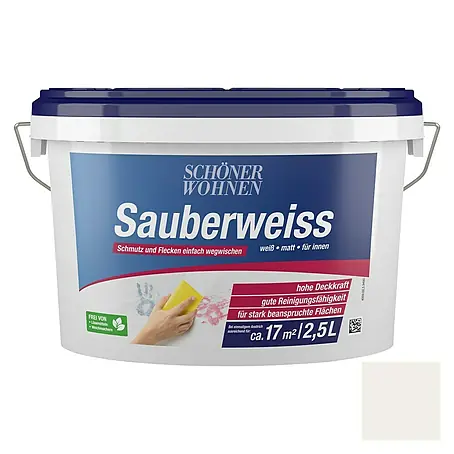 SCHÖNER WOHNEN-Farbe  Wandfarbe Sauberweiß