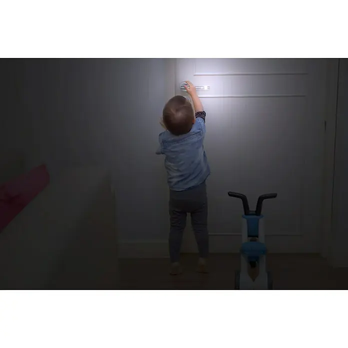 Portaferm LED-Zimmertürgarnitur WC - Lochung: Schlitzkopf/Olive SK/OL, Matt, Infrarotsensor, Universell einsetzbar