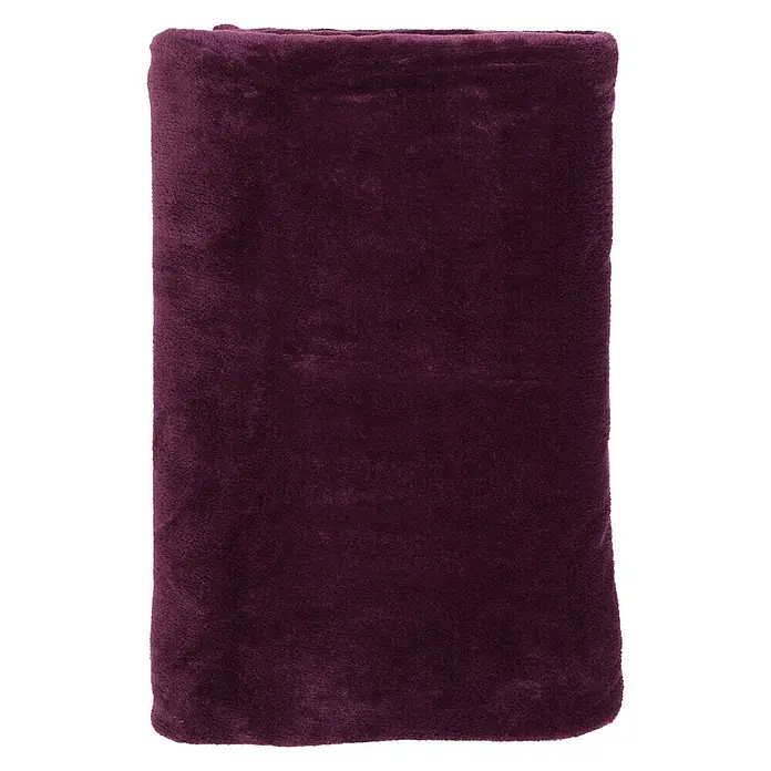 Deken Marmaris - Mauve, 170 x 130 cm, 100 % polyester - Top-down weergave