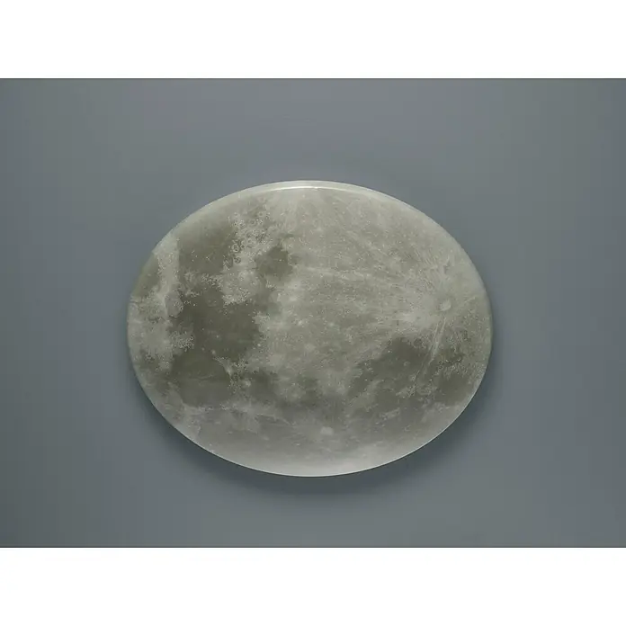 Trio Leuchten LED-Deckenleuchte rund Lunar - 40 W, Ø x H: 600 mm x 12 cm, Grau - Vorderansicht
