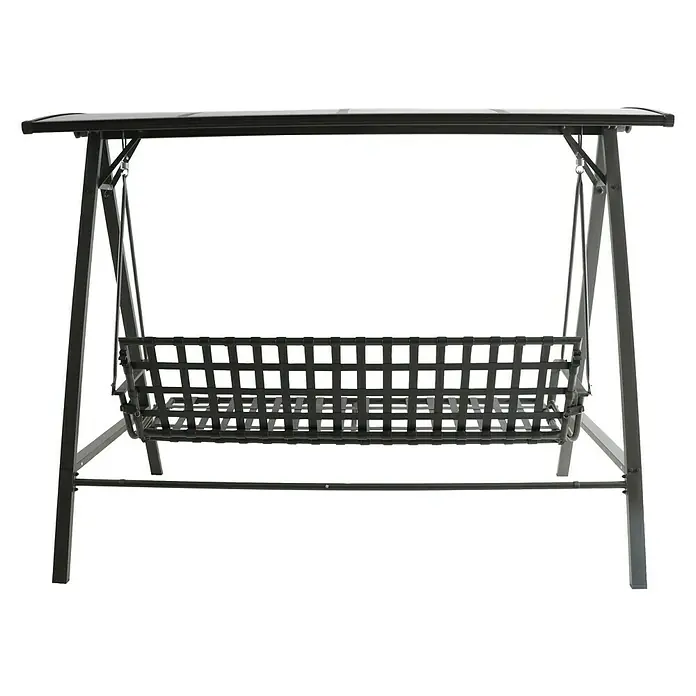 Sunfun Maja Vrtna ljuljačka Maja - Š x D x V: 235 x 135 x 182 cm, Željezno sive boje, Antracit, Funkcija ležaljke