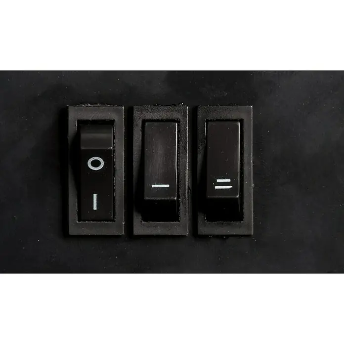 Chimenea eléctrica Memphis - 1.600 W - 1.800 W, Negro, L x An x Al: 13 x 66 x 46 cm