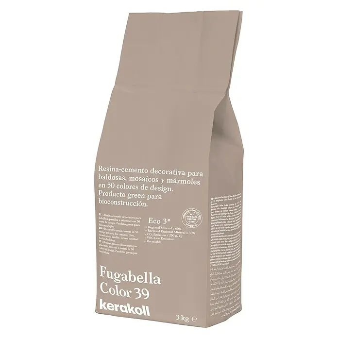 Kerakoll Sellador de resina - cemento Fugabella - Tono de color: 39, 3 kg