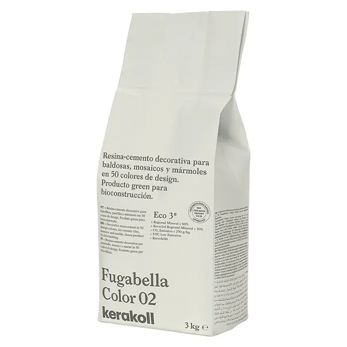 Kerakoll Sellador de resina - cemento Fugabella - Tono de color: 02, 3 kg