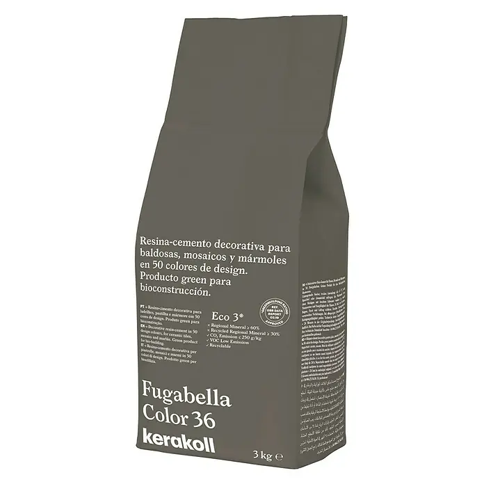 Kerakoll Sellador de resina - cemento Fugabella - Tono de color: 36, 3 kg
