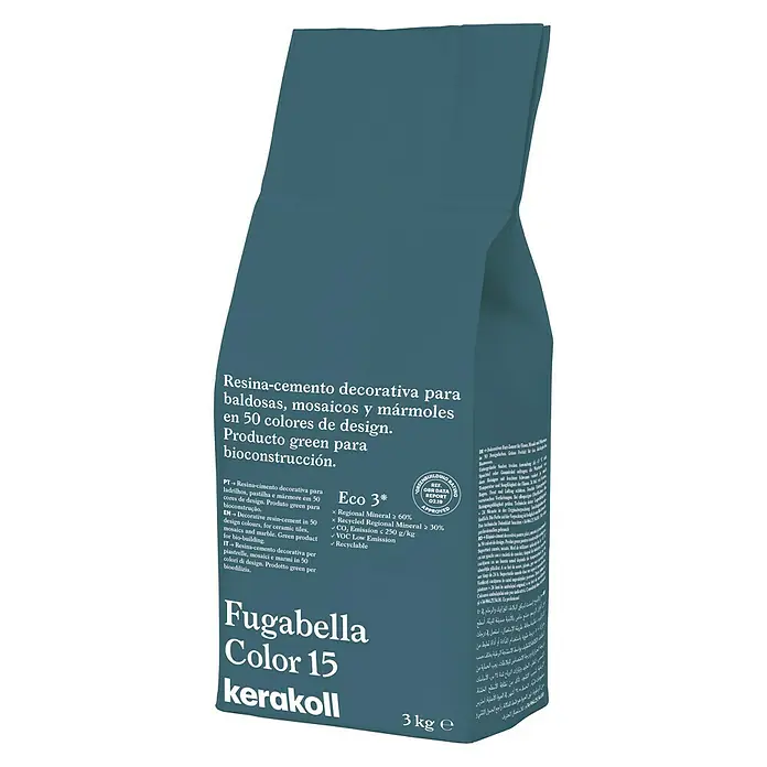 Kerakoll Sellador de resina - cemento Fugabella - Tono de color: 15, 3 kg