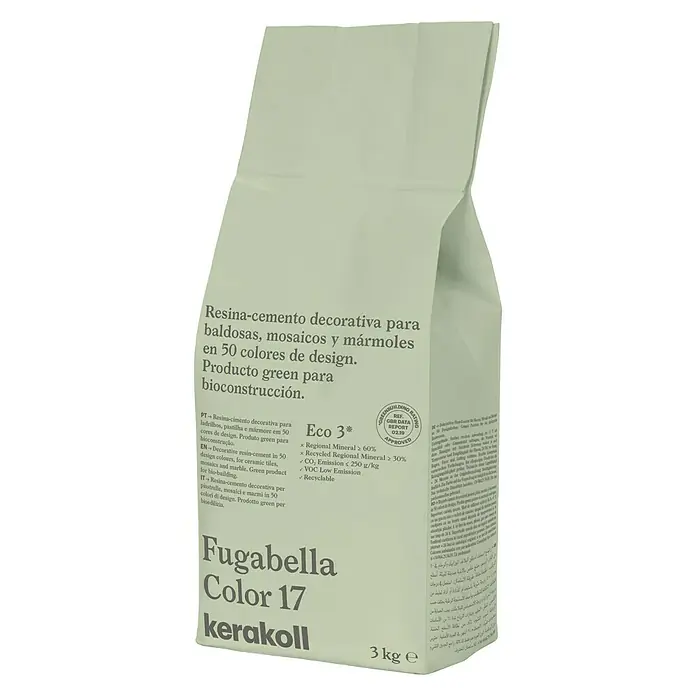 Kerakoll Sellador de resina - cemento Fugabella - Tono de color: 17, 3 kg
