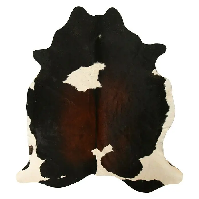 Esbeco Deko-Kuhfell - Exotisch Dunkel, 100 % Echtfell, Fläche ca.: 3 m² - 4 m² - Ansicht von oben