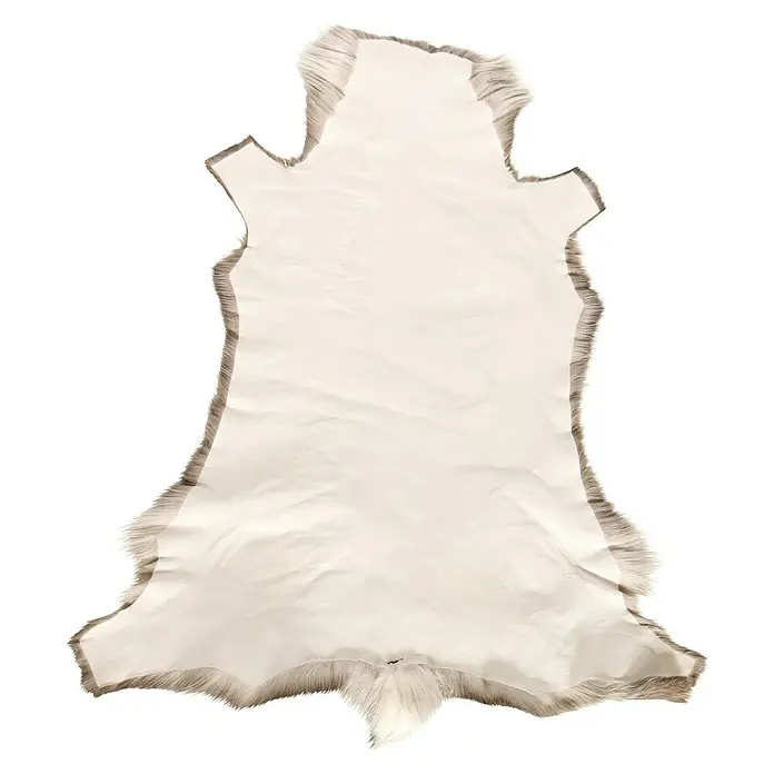 Esbeco Deko-Rentierfell - Braun/Weiß, 110 x 70 cm, 100 % Echtfell - Rückansicht