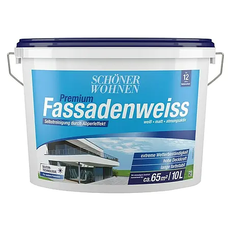 SCHÖNER WOHNEN-Farbe  Fassadenfarbe Premium Fassadenweiß