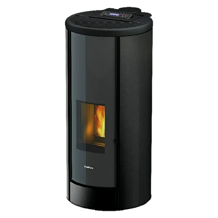 FreePoint Pelletofen Breeze Airtight - 2,4 kW - 9,1 kW, Raumheizvermögen: 218,4 m³, Schwarz - Rechte Seitenansicht