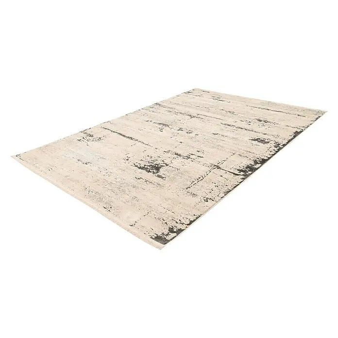 Kayoom Kurzflorteppich Palace VII - Anthrazit, 150 x 80 cm, 100 % Polypropylen - Rechte Seitenansicht