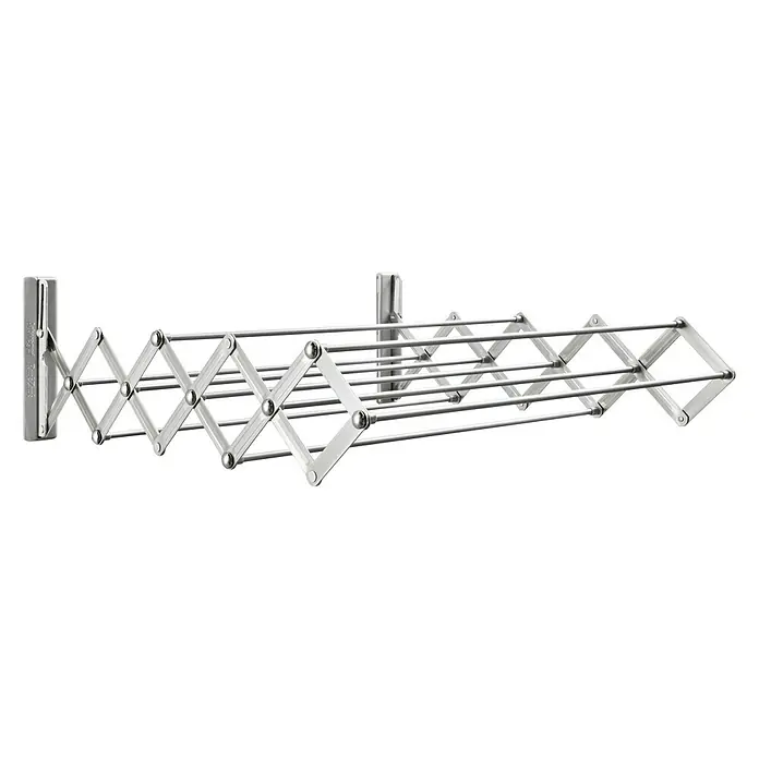 Juwel Wandwäschetrockner Ready - Länge Wäscheleine: 3,8 m, Silber, Breite: 60 cm - Linke Seitenansicht