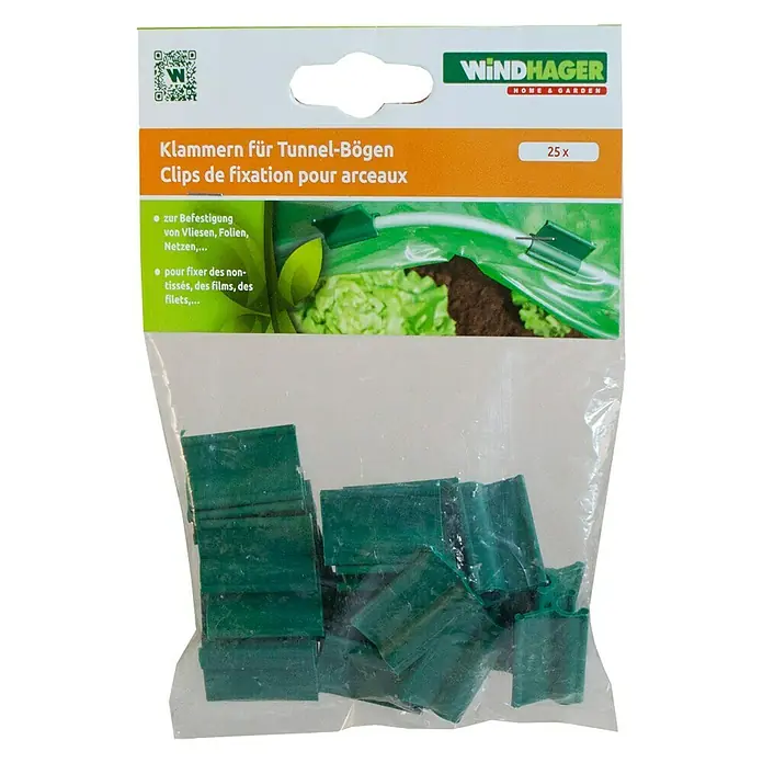 Windhager Clips für Tunnelbogen - 25 Stk.