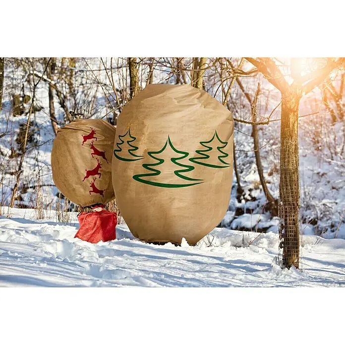 Windhager Winterschutzhaube Protect - L x B: 1,1 x 1,1 m, Motiv: Hirsch
