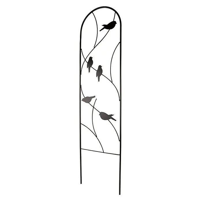 Windhager Rankgitter Bird - B x H: 25 x 101 cm, Schwarz, Metall