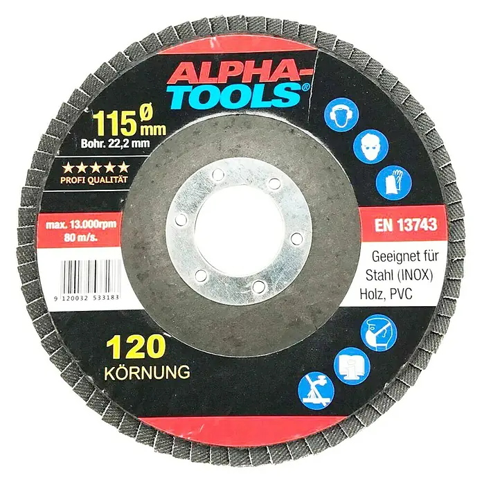 Schleifscheiben Set - Durchmesser: 115 mm, 5 -tlg.