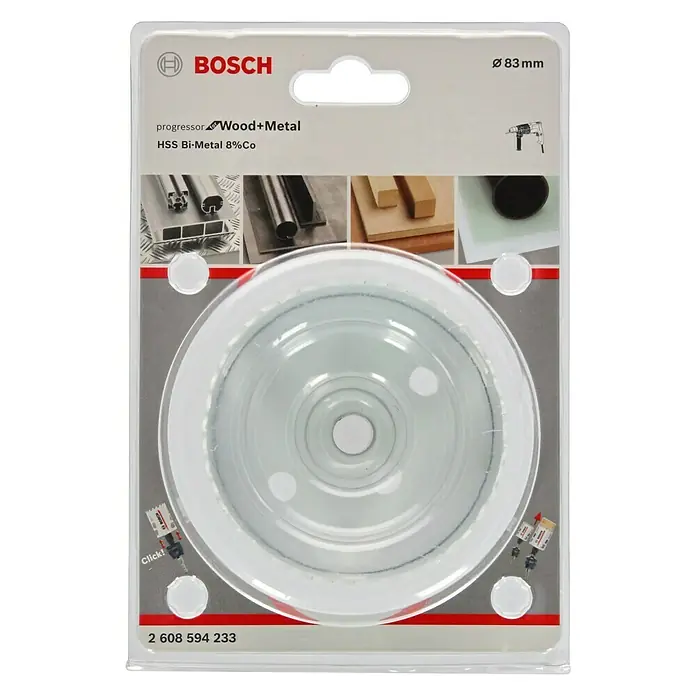 Bosch Professional Lochsäge BiM Progressor - Durchmesser: 83 mm, HSS-Bimetall - Vorderansicht
