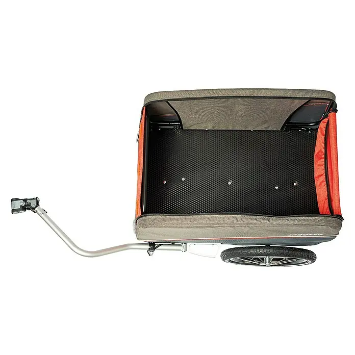Croozer Fahrradanhänger Cargo Pakko - Traglast: 45 kg, Farbe: Campfire red - Ansicht von oben