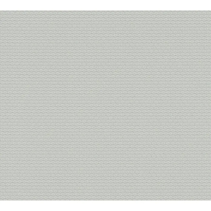 AS Creation Metropolitan Stories Vliestapete Uni-Raute - Grau, Grafisch, 10,05 x 0,53 m - Detailaufnahme