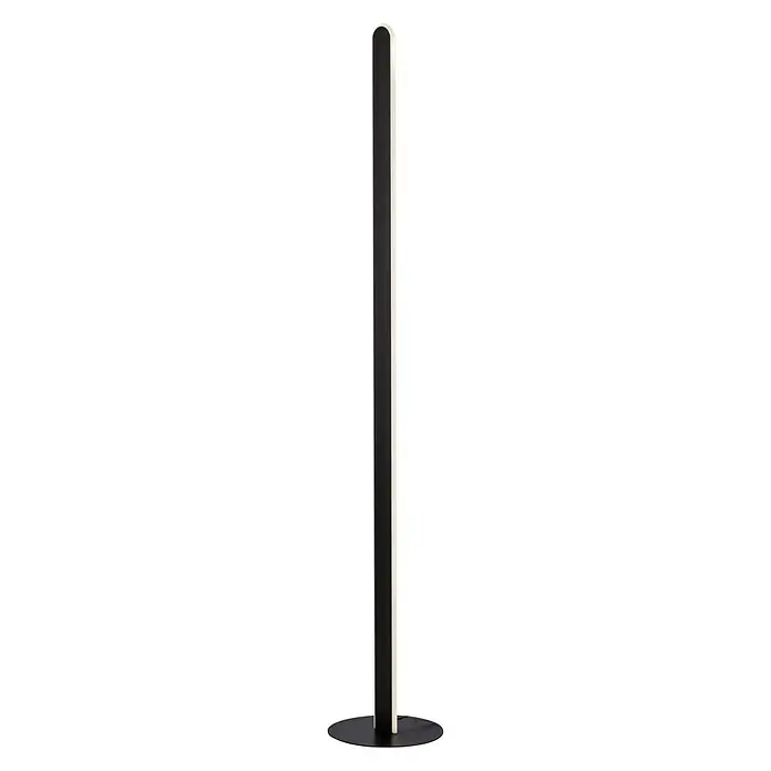 Lámpara de pie LED Raven - 24 W, Altura: 1,2 m, Negro, Blanco neutro
