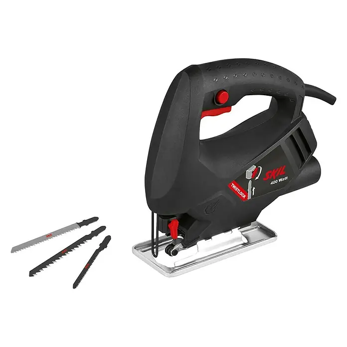 Skil Stichsäge 4190 AA - 400 W, Leerlaufhubzahl: 3.000 Hübe/min - Linke Seitenansicht