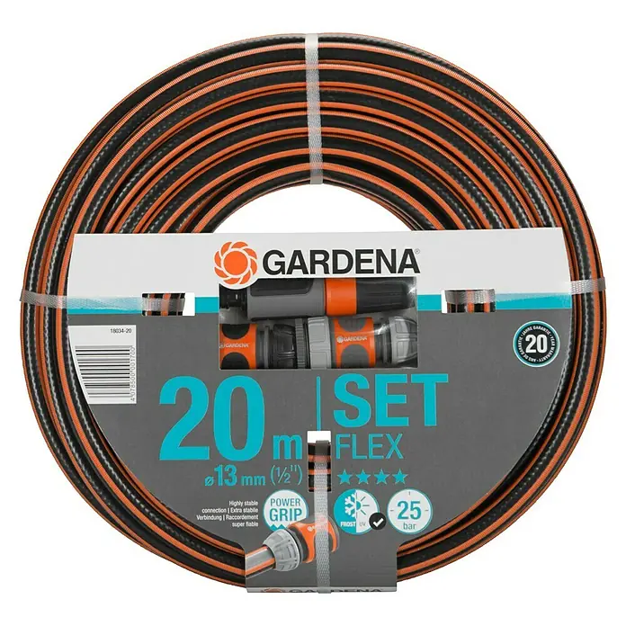 Gardena Comfort Schlauch-Set Flex - 20 m, Schlauchdurchmesser: 13 mm (½″)