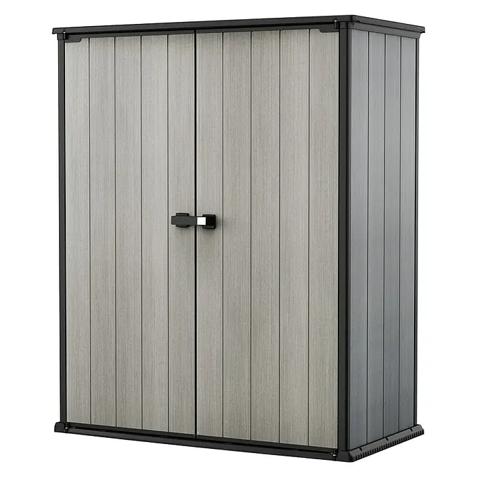 Keter Geräteschrank High Store Plus - Kunststoff, Grau - Vorderansicht