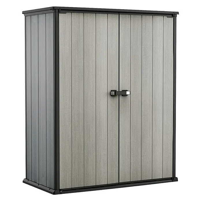 Keter Geräteschrank High Store Plus - Kunststoff, Grau - Vorderansicht