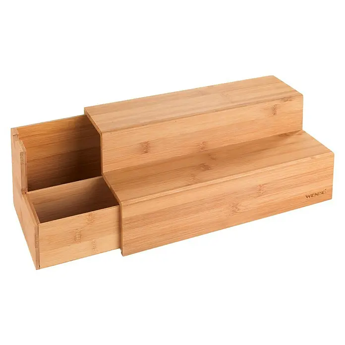 Wenko Organizador para café y té - L x An x Al: 15 x 33 x 17,5 cm, Bambú, Bambú