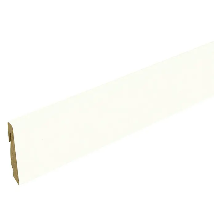 Profiles and more Plint FU147H wit - 2,4 m x 18,5 mm x 38,5 mm, Recht - Zijaanzicht links