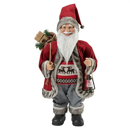 Weihnachtsmann mit Laterne