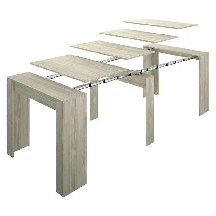 Mesa de comedor Kiona - L x An x Al: 90 x 239 x 77 cm, Gris