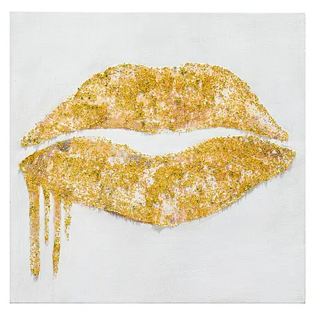 Cuadro pintado a mano Dipinto Beso