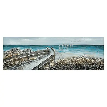 Cuadro pintado a mano Dipinto Mar
