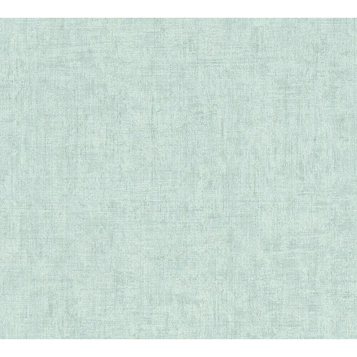 AS Creation Greenery Vliestapete Strukturuni - Türkis, Uni, 10,05 x 0,53 m - Detailaufnahme