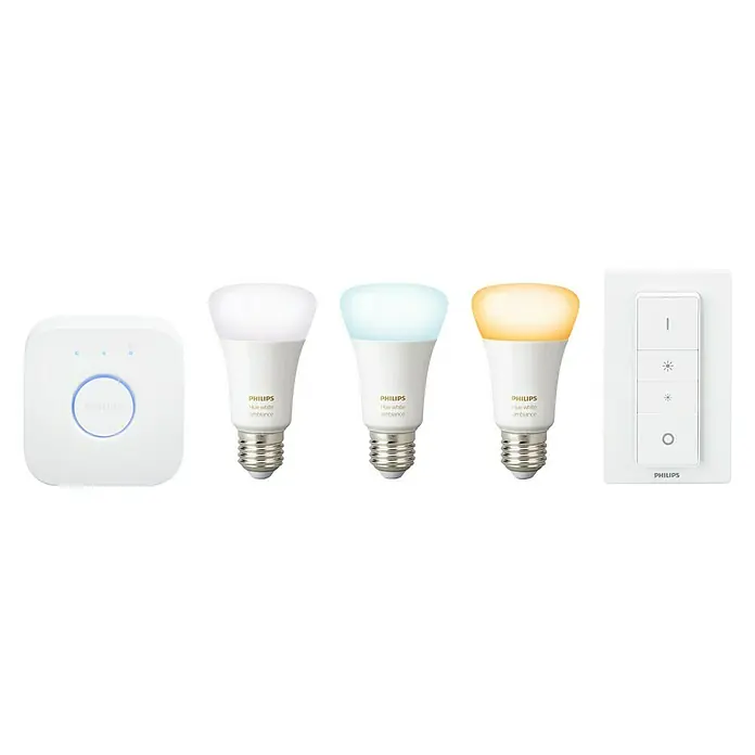 Philips Hue Ledverlichtingset White Ambiance - E27, Lichtkleur: Koud wit - Vooraanzicht