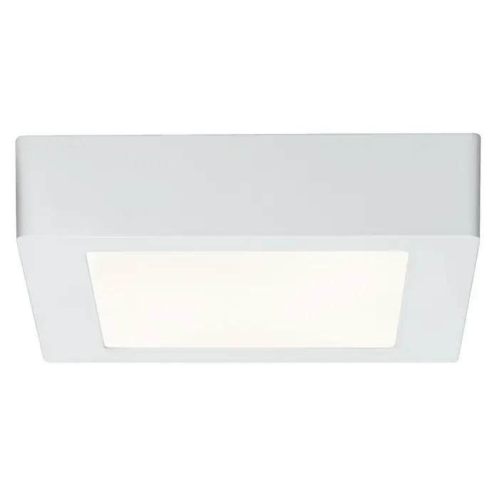 Paulmann LED stropna svjetiljka - 11 W, D x Š x V: 17 x 17 x 3,8 cm, Bijele boje, Topla bijela - Pogled sprijeda