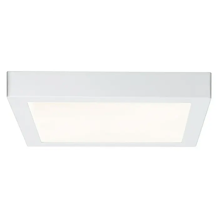 Paulmann LED stropna svjetiljka - 16 W, D x Š x V: 30 x 30 x 3,8 cm, Bijele boje, Topla bijela - Pogled sprijeda