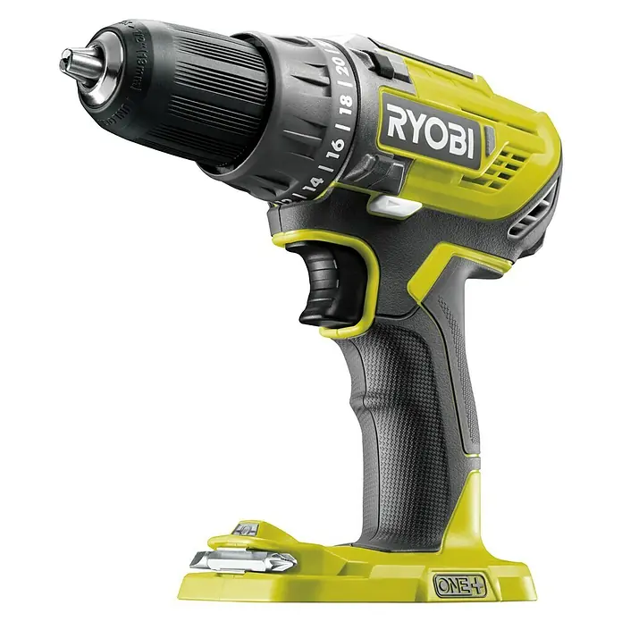 Ryobi ONE+ Maschinen-Set R18DDAG-252S - 18 V, 2 Akkus, 6 -tlg.