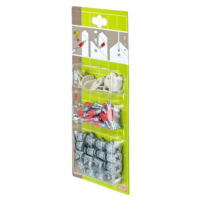 Dolle Regalboden-Verbinder Boon Fix-Set - Eiche, 16 -tlg.