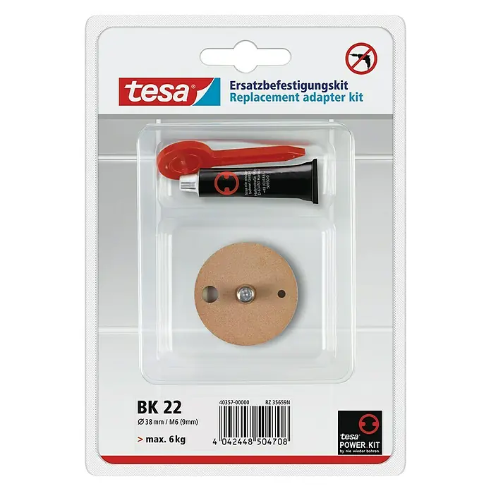Tesa Montage-Set BK22 - Geeignet für: Badutensilien - Vorderansicht