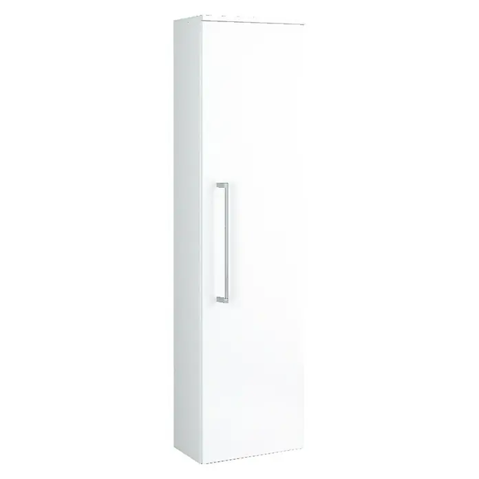 Camargue Orion Hochschrank - 40,2 x 22 x 148,6 cm, Weiß, Glänzend - Vorderansicht