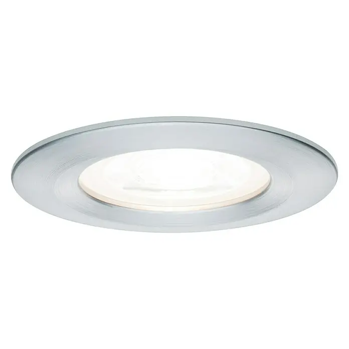 Paulmann LED-Einbauleuchte Nova - 6,5 W, Aluminium, Warmweiß, 1 Stk. - Vorderansicht