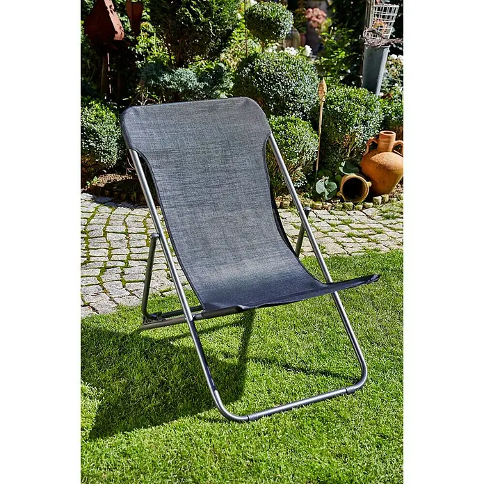 Sunfun Vrtna ležaljka - Širina: 60 cm, Tekstil, Crne boje