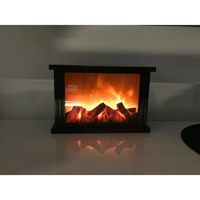 Technoline Dekokamin T 9800 - LED, Batteriebetrieben, Schwarz, 11,5 x 30 x 20 cm - Vorderansicht