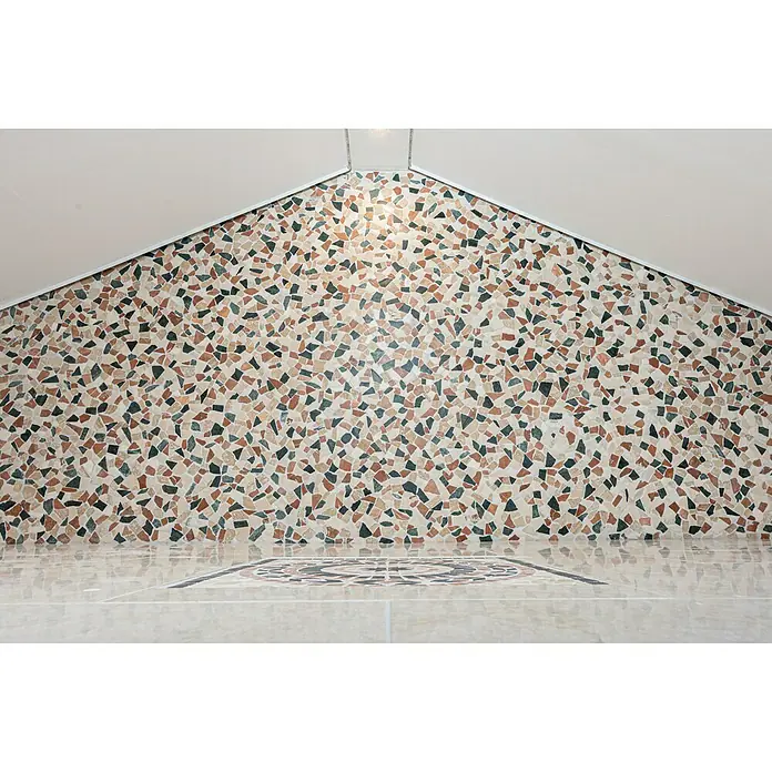 Mosaikfliese Mix CIOT 30/RND - 30,5 x 30,5 cm, Grau/Beige, Matt - Stimmungsaufnahme
