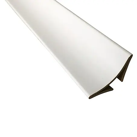Rufete  Ángulo interior adhesivo de PVC blanco